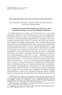 Rechtskommunikation im modernen Rechtssystem