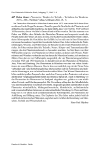 Helen Ahner: Planetarien. Wunder der Technik – Techniken des Wunderns.