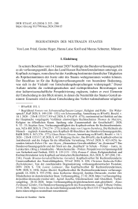 Figurationen des neutralen Staates