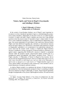 Nature, Spirit, and Norm in Hegel’s Encyclopedia and Schelling’s Weltalter