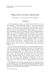 William Poole in der offenen Volkswirtschaft