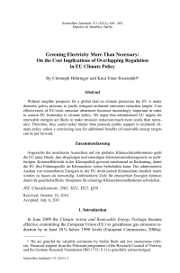 Greening Electricity More Than Necessary: On the Cost Implications of Overlapping Regulation in EU Climate Policy