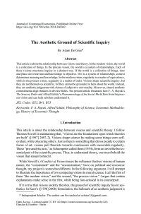 The Aesthetic Ground of Scientific Inquiry