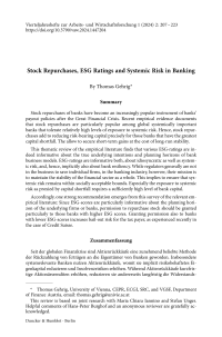 Stock Repurchases, ESG Ratings and Systemic Risk in Banking