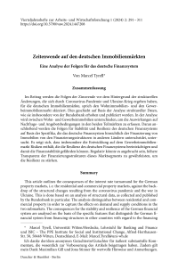 Zeitenwende auf den deutschen Immobilienmärkten