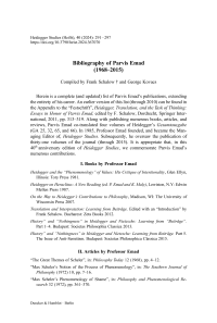 Bibliography of Parvis Emad (1968 – 2015)