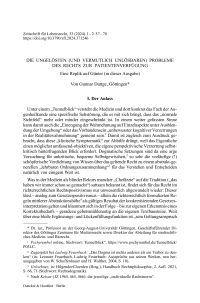Die ungelösten (und vermutlich unlösbaren) Probleme des Rechts zur Patientenverfügung