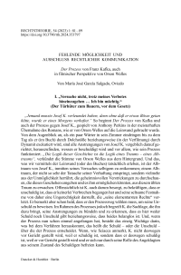 Fehlende Möglichkeit und Ausschluss rechtlicher Kommunikation