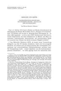 Posthegemoniale Strukturen des modernen Rechts – Ein Dialog der Zivilisationen