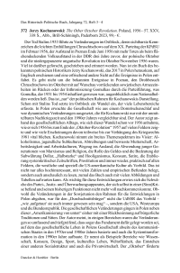 Jerzy Kochanowski: The Other October Revolution. Poland, 1956 – 57. XXV,