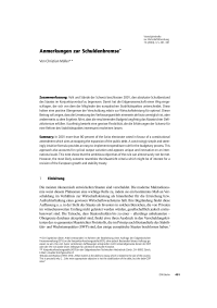 Anmerkungen zur Schuldenbremse