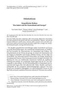 Geopolitische Risiken: Was ändert sich für Deutschland und Europa?