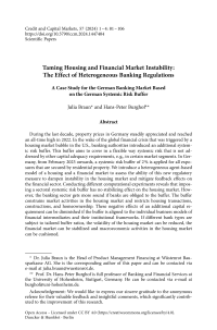 Taming Housing and Financial Market Instability: The Effect of Heterogeneous Banking Regulations