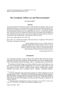 The Cacophony within Law and Macroeconomics