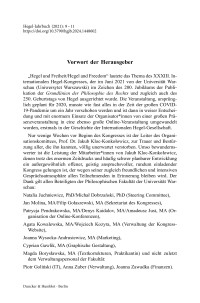 Vorwort der Herausgeber