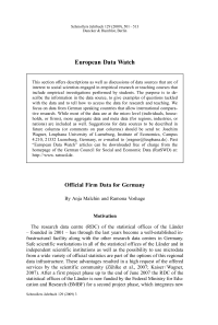 Official Firm Data for Germany