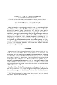 Kommunen zwischen Daseinsvorsorge und Wirtschaftslenkung: Die Altpapierentsorgung als Regulierungsaufgabe