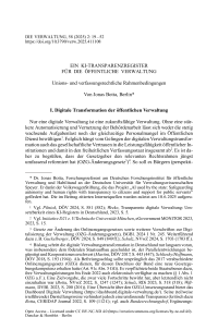 Ein KI-Transparenzregister für die öffentliche Verwaltung