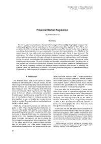 Financial Market Regulation