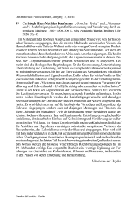 Christoph Haar/Matthias Kaufmann: „Gerechter Krieg“ und „Niemandsland“. Rechtfertigungsideologen für Kolonisierung und Versklavung durch europäische Mächte c. 1500 – 1800.