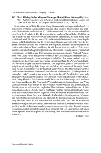 Dieter Hüning/Stefan Klingner/Giuseppe Motta/Gideon Stiening (Hg.): Udo Thiel – Selbstbewusstsein und Reflexion. Studien zur Philosophie des Geistes von Locke bis Kant.