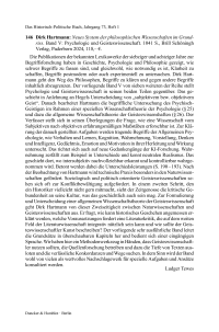 Dirk Hartmann: Neues System der philosophischen Wissenschaften im Grundriss. Band V: Psychologie und Geisteswissenschaft.