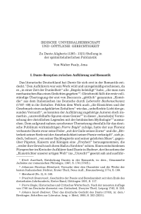 Irdische Universalherrschaft und göttliche Gerechtigkeit. Zu Dante Aligheris (1265 – 1321) Stellung in der spätmittelalterlichen Publizistik