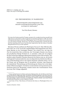 Ein Preußenkönig in Washington