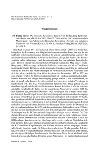 Pierre Broué: Die Deutsche Revolution. Band 1: Von der Spaltung der Sozialdemokratie zur Märzaktion 1921; Band 2: Vom Aufbau der kommunistischen Massenpartei zum Scheitern der Deutschen Revolution. Übersetzt und mit einem Nachwort von Wolfram Klein. 524,