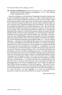 Dorothee von Hellermann: Gerhard von Kügelgen (1772 – 1820). Biografie aus zeitgenössischen Quellen (Sächsische Monografien, 3).