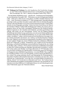 Wolfgang Graf Vitzthum: Der stille Stauffenberg. Der Verschwörer, Georgeaner und Völkerrechtler Berthold Schenk Graf von Stauffenberg (Zeitgeschichtliche Forschungen, 68).