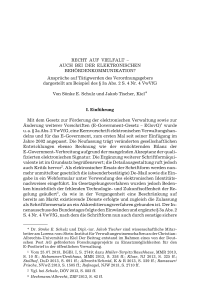 Recht auf Vielfalt – auch bei der elektronischen Behördenkommunikation? Ansprüche auf Tätigwerden des Verordnungsgebers dargestellt am Beispiel des § 3a Abs. 2 S. 4 Nr. 4 VwVfG
