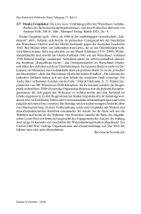 Hanka Grupińska: Die Liste lesen. Erzählungen über die Warschauer Aufständischen der Jüdischen Kampforganisationen. Aus dem Polnischen übersetzt von Andreas Volk.