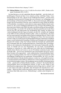 Michael Richter: Bayern in der Friedlichen Revolution. 600 S.