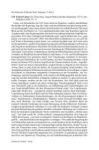 Eckart Lohse: Die Täuschung. Angela Merkel und ihre Deutschen.