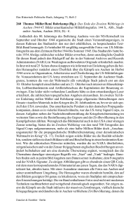 Thomas Müller/René Rohrkamp (Hg.): Das Ende des Zweiten Weltkriegs in Aachen 1944/45. Bilder amerikanischer Militärfotografen.