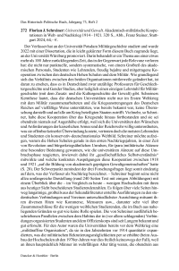 Florian J. Schreiner: Universität und Gewalt. Akademisch-militärische Kooperationen in Welt- und Nachkrieg 1914 – 1921.