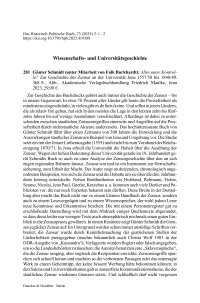 Günter Schmidt (unter Mitarbeit von Falk Burkhardt): Alles unter Kontrolle? Zur Geschichte der Zensur an der Universität Jena 1557/58 bis 1848/49.