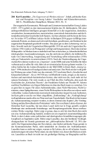 Karl Lauschke: „Die Gegenwart als Werden erfassen“. Inhalt, politischer Kontext und Rezeption von Georg Lukács’ Geschichte und Klassenbewusstsein.