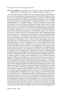 Uta Grundman: Antisemitismus und Ambivalenz. Walter Grundmann und die „Entjudung“ des Christentums.