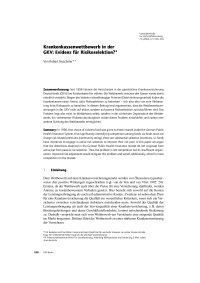 Krankenkassenwettbewerb in der GKV: Evidenz für Risikoselektion?