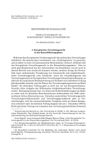 Verwaltungsrecht im Europäischen Verwaltungsverbund