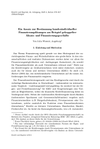 Ein Ansatz zur Bestimmung kundenindividueller Finanzierungslösungen am Beispiel gekoppelter Absatz- und Finanzierungsgeschäfte