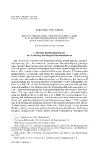 Einfach-gesetzliche, verfassungsrechtliche und rechtsvergleichende Perspektiven eines gewandelten Ehebegriffs