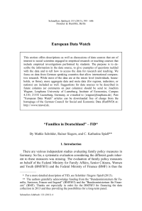 "Familien in Deutschland„ – FiD