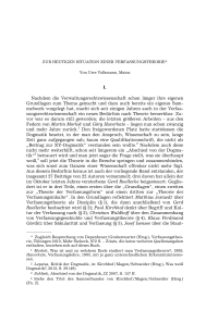 ZUR HEUTIGEN SITUATION EINER VERFASSUNGSTHEORIE