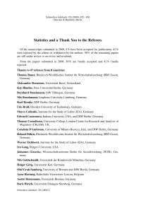 Statistics and a Thank You to the Referees