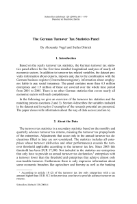 The German Turnover Tax Statistics Panel