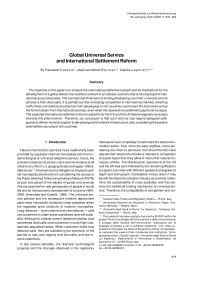 Global Universal Service and International Settlement Reform