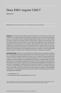 Does EMU require CMU?